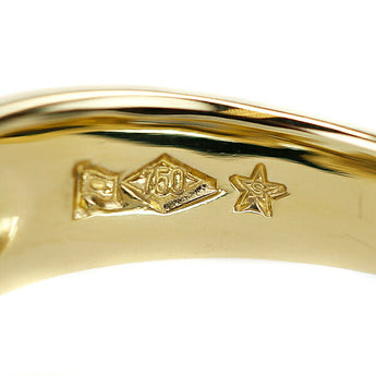 GINZA TANAKA Diamond Ring 0.10ct K18YG Openwork Wave Brand GINZA TANAKA | 18K Diamond Daily Use Luxurious Gorgeous Cute Stylish Elegant [Used] [SH114856]