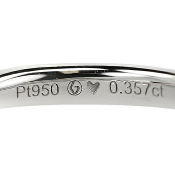 Diamond solitaire ring 0.357ct Pt950 solitaire single stone 6 prongs graded appraisal certificate | Diamond platinum daily use simple cute stylish [used] [SH114858]