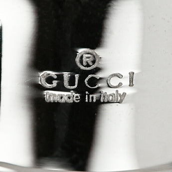 Gucci Diamond Multiple Ring K18WG G Logo Thick Wide Openwork Brand GUCCI | 18K Diamond Daily Use Simple Cute Stylish [Used] [SH114860]