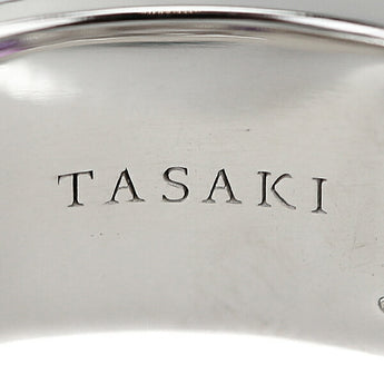TASAKI Amethyst Ring 4.55ct Diamond K18WG Checkerboard Cut Wide Thick Brand TASAKI | 18K Diamond Gorgeous Luxurious Cute Stylish [Used] [SH114869]