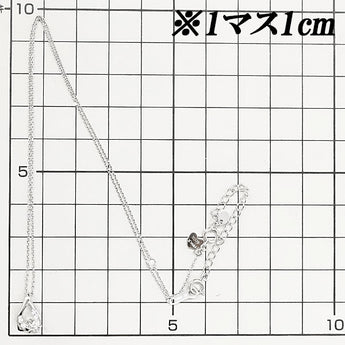 4℃ ダイヤモンド ネックレス K18WG 花 フラワー 植物 ボタニカル ドロップ 雫 しずく 涙 透かし ヨンドシー | 18金 ダイアモンド デイリーユース シンプル かわいい おしゃれ【中古】【SH114872】