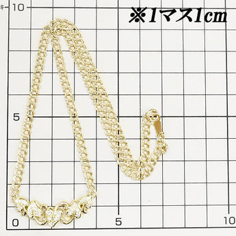 TASAKI Diamond Necklace 0.34ct K18YG Heart Leaf Leaf Plant Botanical Openwork Brand TASAKI | 18K Diamond Luxurious Gorgeous Cute Stylish [Used] [SH114874]