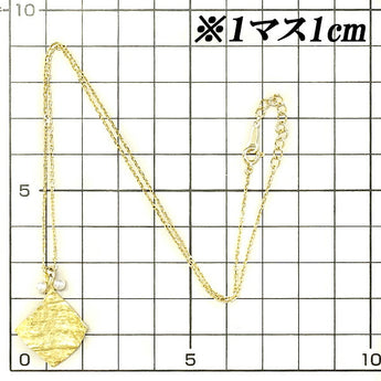MIKIMOTO Akoya Pearl Necklace 3.3mm K22YG Matte Square Brand MIKIMOTO | 22K Akoya Pearl White Pearl Japanese Pearl Daily Use Simple Cute Stylish [Used] [SH114876]