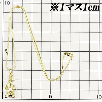 ウノアエレ ネックレス K18YG 地金のみ 石なし ペンギン 動物 アニマル ブランド UNOAERRE | 18金 デイリーユース シンプル かわいい おしゃれ【中古】【SH114882】