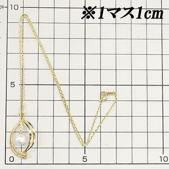 MIKIMOTO Akoya Pearl Necklace 6.4mm K18YG Brand MIKIMOTO | 18K Akoya Pearl White Pearl Japanese Pearl Daily Use Simple Cute Stylish [Used] [SH114888]