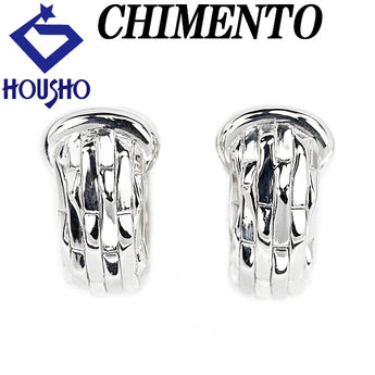 CHIMENTO Earrings, K18WG, Base metal only, no stones, Brand: CHIMENTO | 18K, Gorgeous, Cute, Stylish [Used] [SH114892]