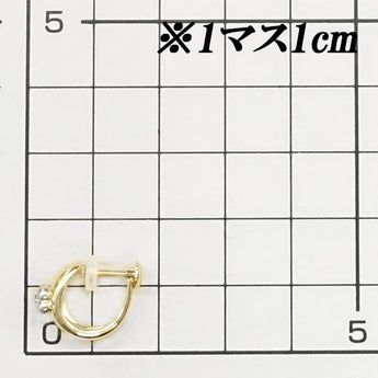 TASAKI Diamond Earrings 0.02ct K18YG Pt900 Flowers Plants Botanical Brand TASAKI | 18K Diamond Daily Use Cute Stylish [Used] [SH114895]