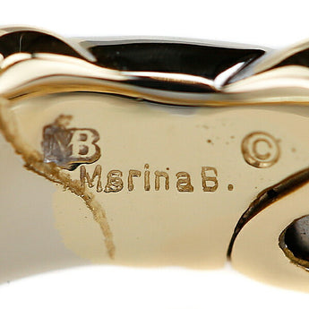 MarinaB Emma Diamond Ring K18YG K18WG Deformed Cut Fancy Cut Brand MarinaB | 18K Diamond Luxurious Gorgeous Unique Cute Stylish [Used] [SH114903]