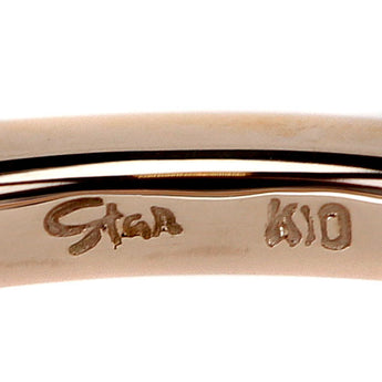 スタージュエリー ムーンストーン リング ダイヤモンド K10PG 細め 華奢 ブランド STAR JEWELRY | 10金 ダイアモンド デイリーユース シンプル かわいい おしゃれ【中古】【SH115385】