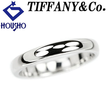 Tiffany Band Ring Pt950 Base Metal Only No Stones Unisex Brand TIFFANY&amp;Co. | Platinum Daily Use Simple Cute Stylish [Used] [SH115391]