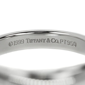 Tiffany Band Ring Pt950 Base Metal Only No Stones Unisex Brand TIFFANY&amp;Co. | Platinum Daily Use Simple Cute Stylish [Used] [SH115391]