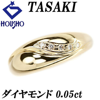 TASAKI Diamond Ring 0.05ct K18YG Brand TASAKI | 18K Diamond Daily Use Simple Classic Cute Stylish [Used] [SH115395]