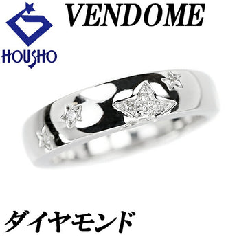 VENDOME AOYAMA Diamond Ring K18WG Star Brand VENDOME AOYAMA | 18K Diamond Daily Use Simple Cute Stylish [Used] [SH115401]