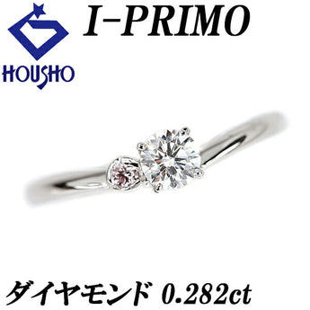I-PRIMO Diamond Kiffa Ring 0.282ct Pink Diamond Pt900 V-Shaped 4-Prong I-PRIMO | Diamond Platinum Elegant Daily Use Simple Cute Stylish [Used] [SH115403]