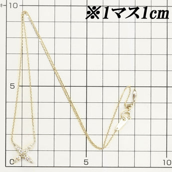 Kashikey Brown Diamond Naked Necklace 0.45ct K18BG Cross Men's Unisex Kashikey | 18K Brown Diamond Daily Use Cute Stylish [Used] [SH115439]