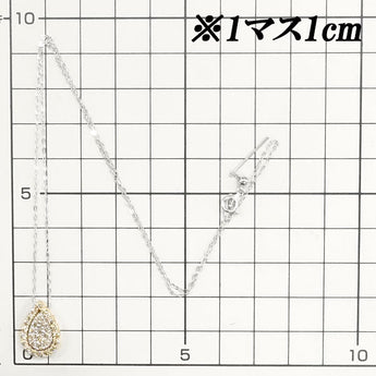 GSTV Brown Diamond Necklace 0.55ct K18PG Pt950 Multi-way 2-way Drop Droplet Tear Namida Brand | 18K Brown Diamond Elegant Cute Stylish [SH115655]