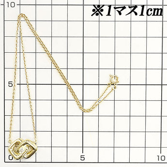 Pierre Cardin Diamond Necklace K18YG Single Stone Brand Pierre Cardin | 18K Gold Diamond Daily Use Simple Cute Stylish [Used] [SH115656]