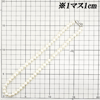 MIKIMOTO Akoya pearl necklace 6.4mm-6.8mm K14WG string Brand MIKIMOTO | 14K Akoya pearl White pearl Japanese pearl Weddings and funerals Elegant Cute Stylish [Used] [SH115667]