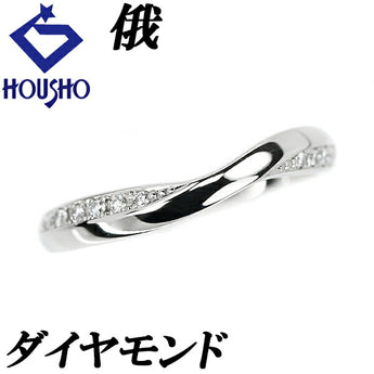 Niwa Diamond Ring Pt950 Wave Brand NIWAKA | Diamond Platinum Daily Use Simple Cute Stylish Casual [Used] [SH115703]