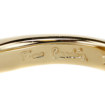 Pierre Cardin Diamond Ring K18YG Single Stone 4 Prongs Swirl Brand Pierre Cardin | 18K Diamond Daily Use Cute Stylish [Used] [SH115704]