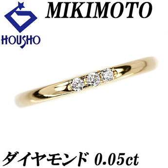 MIKIMOTO Diamond Ring 0.05ct K18YG Brand MIKIMOTO | 18K Diamond Daily Use Simple Cute Stylish [Used] [SH115705]