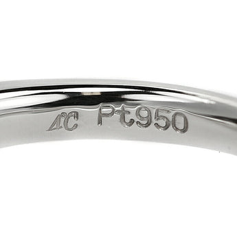 4℃ ダイヤモンド リング 0.148ct Pt950 一粒石 4本爪 ウェーブ ブランド ヨンドシー | ダイアモンド デイリーユース シンプル かわいい おしゃれ【中古】【SH115759】