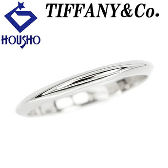 Tiffany Band Ring Pt950 Base metal only No stones Brand TIFFANY&amp;Co. | Platinum Daily use Simple Cute Stylish [Used] [SH115760]