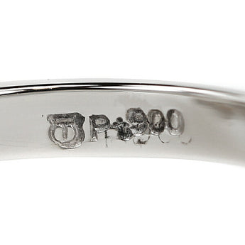TASAKI Akoya Pearl Ring 9.1mm Diamond Pt900 Brand TASAKI | Akoya Pearl White Pearl Japanese Pearl Platinum Cute Stylish Luxurious Gorgeous [Used] [SH115763]