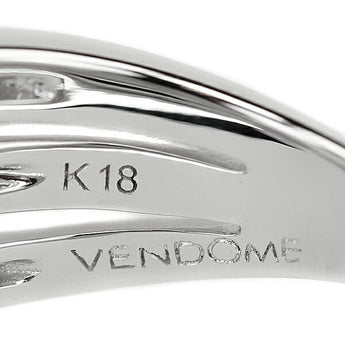 VENDOME AOYAMA Diamond Ring 0.10ct K18WG Twist Brand VENDOME AOYAMA | 18K Diamond Daily Use Elegant Cute Stylish [Used] [SH115764]