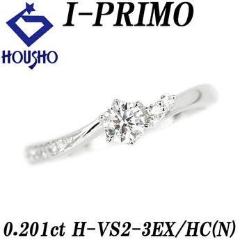 I-PRIMO Diamond Ring 0.201ct Pt950 Graded Certificate Andromeda Brand I-PRIMO | Diamond Platinum Daily Use Simple Cute Stylish Gorgeous [Used] [SH115768]