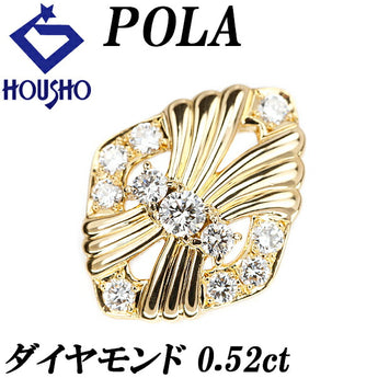 POLA Diamond Pendant Top 0.52ct K18YG Brand POLA | 18K Diamond Gorgeous Gorgeous Cute Stylish [Used] [SH115777]