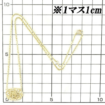 ディオール ダイヤモンド ネックレス 0.02ct K18YG ロゴ ブランド クリスチャン ディオール Christian Dior | 18金 ダイアモンド 豪華 ゴージャス かわいい おしゃれ【中古】【SH115779】