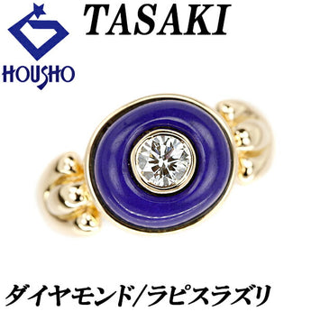 TASAKI Lapis Lazuli Ring Diamond K18YG Brand TASAKI | 18K Diamond Daily Use Luxurious Gorgeous Elegant Stylish Casual [Used] [SH115796]