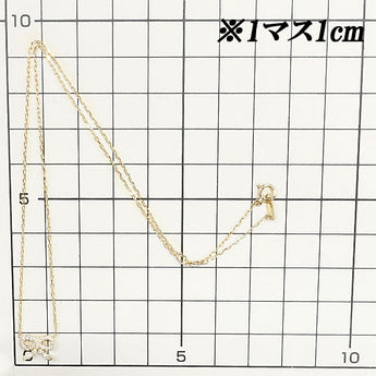 ダイヤモンド ネックレス 0.13ct K10PG リボン  | 10金 ダイアモンド デイリーユース シンプル かわいい おしゃれ【中古】【SH116100】