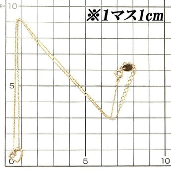 4℃ ダイヤモンド ネックレス K10PG ハート 一粒石 揺れる 華奢 ブランド ヨンドシー | 10金 ダイアモンド デイリーユース シンプル かわいい おしゃれ【中古】【SH116106】