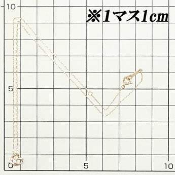 4℃ ピンク石 ネックレス キュービックジルコニア K10PG ハート 透かし 華奢 ブランド ヨンドシー | 10金 デイリーユース シンプル かわいい おしゃれ【中古】【SH116122】