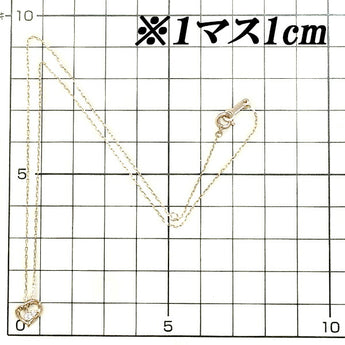 4℃ ダイヤモンド ネックレス K10PG ハート 透かし 華奢 ブランド ヨンドシー | 10金 ダイアモンド デイリーユース シンプル かわいい おしゃれ【中古】【SH116123】