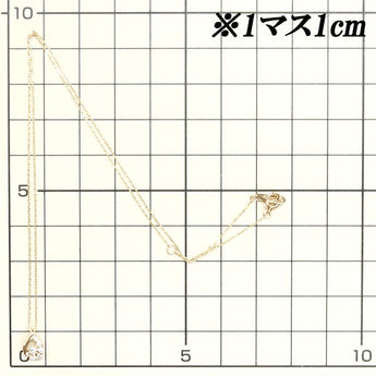 カナル4℃ ダイヤモンド ネックレス K10PG ドロップ 雫 涙 ブランド Canal 4℃ カナルヨンドシー | 10金 ダイアモンド デイリーユース シンプル かわいい おしゃれ【中古】【SH116126】