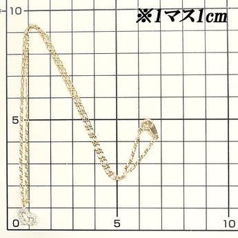 エテ キュービックジルコニア ネックレス K10PG ハート ブランド ete | 18金 デイリーユース シンプル かわいい おしゃれ【中古】【SH116151】