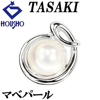 TASAKI Mabe Pearl Pendant Top 15.0mm SV Openwork Brand TASAKI | Mabe Pearl White Pearl Semicircular Pearl Cute Stylish [Used] [SH116168]