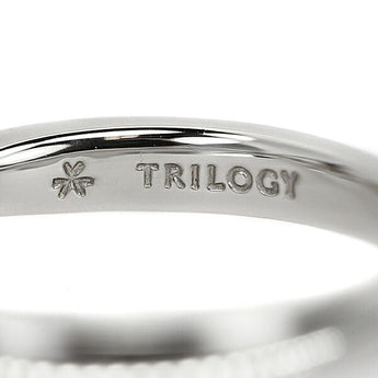 Trilogy Diamond Ring 1.02ct Pt900 Brand TRILOGY | Diamond Platinum Elegant Simple Cute Stylish [Used] [SH116460]