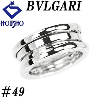 BVLGARI B-zero1 Ring K18WG 3 Band #49 Base Metal Only No Stones Bzero1 B-zero1 Wide Thick Brand BVLGARI | 18K Daily Use Simple Cute Stylish [Used] [SH116477]