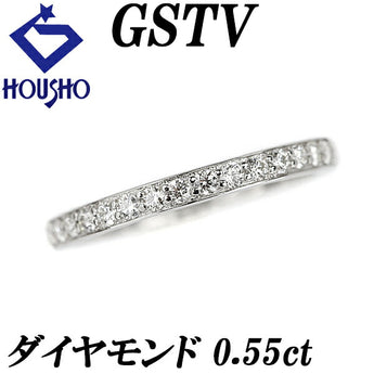 GSTV Diamond Full Eternity Ring 0.55ct Pt950 Brand | Diamond Platinum Elegant Daily Use Simple Cute Stylish [Used] [SH116478]