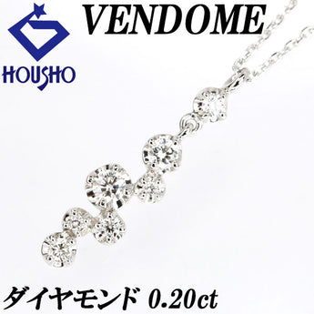 VENDOME AOYAMA Diamond Necklace 0.20ct Pt950 Brand VENDOME AOYAMA | Diamond Platinum Daily Use Simple Cute Stylish [Used] [SH116504]
