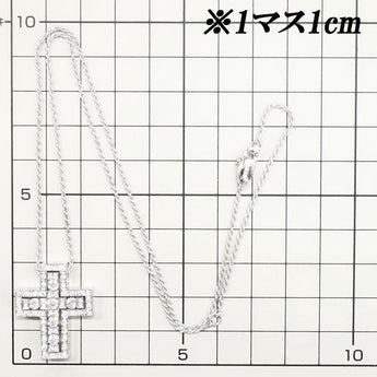 ダミアーニ ダイヤモンド ベルエポック ネックレス K18WG クロス 十字架 アールデコ メンズ ユニセックス DAMIANI | 18金 ダイアモンド 豪華 ゴージャス エレガント かわいい おしゃれ【SH116509】