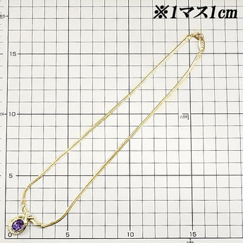 花井幸子 アメジスト ネックレス 2.45ct ダイヤモンド K18YG 作家 デザイナー | 18金 ダイアモンド 豪華 ゴージャス クラシカル かわいい おしゃれ【中古】【SH116547】