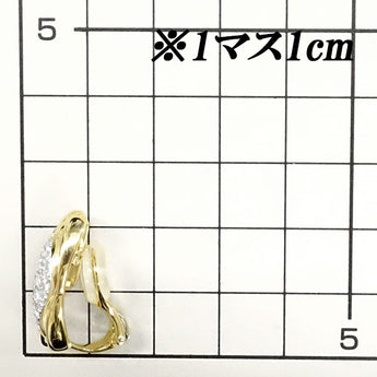 Southern Cross Diamond Earrings 1.06ct K18YG Pt900 Brand: Southern Cross | 18K Gold Diamond Luxurious Gorgeous Elegant Cute Stylish [Used] [SH117007]