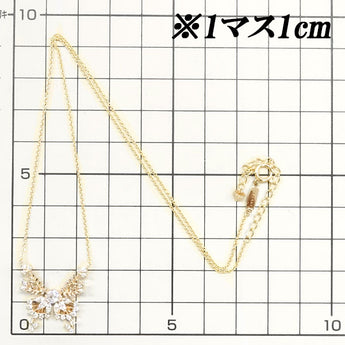 タサキ ダイヤモンド ミミックバタフライ ネックレス 0.23ct K18SG 蝶 チョウ バタフライ 昆虫 変形カット ファンシーカット マーキスカット TASAKI | 18金 上品 ダイアモンド【中古】【SH117929】