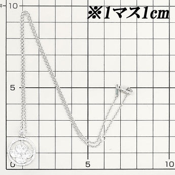 グラフ ダイヤモンド アイコン ネックレス K18WG 鱗柄 サークル 円 パヴェ ブランド GRAFF | 18金 ダイアモンド 上品 豪華 エレガント かわいい おしゃれ【中古】【SH117930】