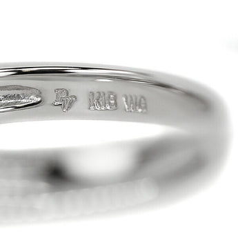 ポンテヴェキオ ダイヤモンド ハーフエタニティ リング 0.10ct K18WG ブランド Ponte Vecchio | 18金 ダイアモンド デイリーユース シンプル かわいい おしゃれ【中古】【SH117936】